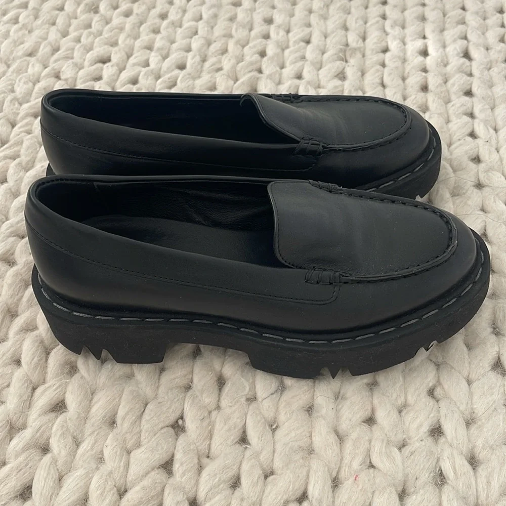 AQUATALIA HAYLEY WATER RESISTANT PLATFORM LOAFERS SIZE 6 - Picture 5 of 5